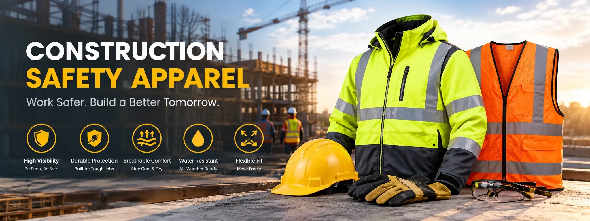 Construction safety apparel